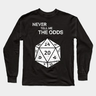 Funny Roleplaying Game D20 Quote Long Sleeve T-Shirt